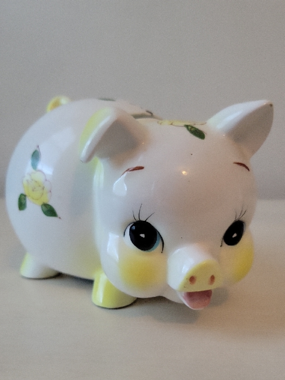 Vintage Porcelain Japanese Piggy Bank - Picture 3 of 3